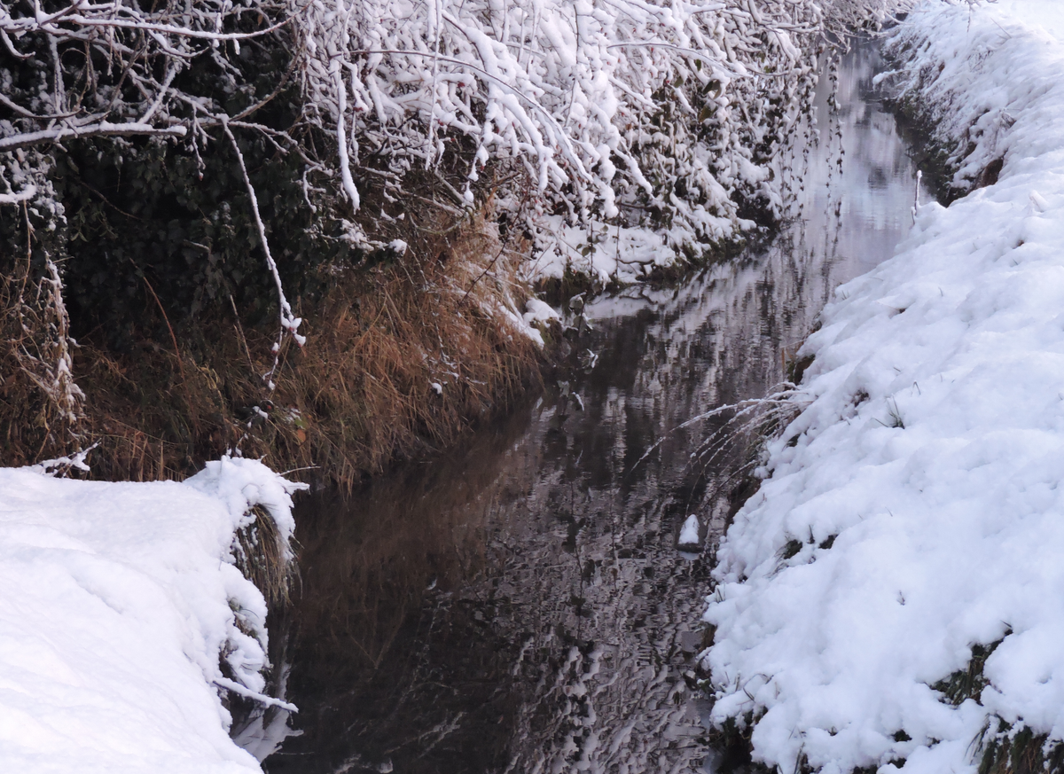 Erstellte Fotografie von einem atemberaubendem Winterpanorama
