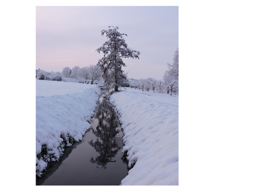 Erstellte Fotografie von einer malerischen Schneelandschaft